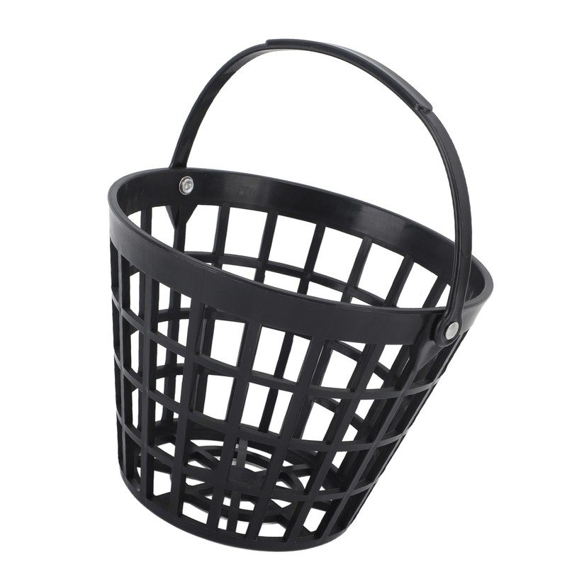 Black Golf Ball Basket Nylon Plastic Golfball Container Golf Ball