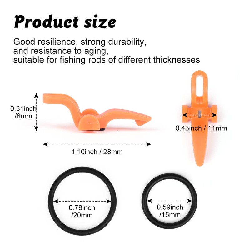 FISHNU MagHold Premium Mini Magnetic Fishing Hook Keepers - Durable,