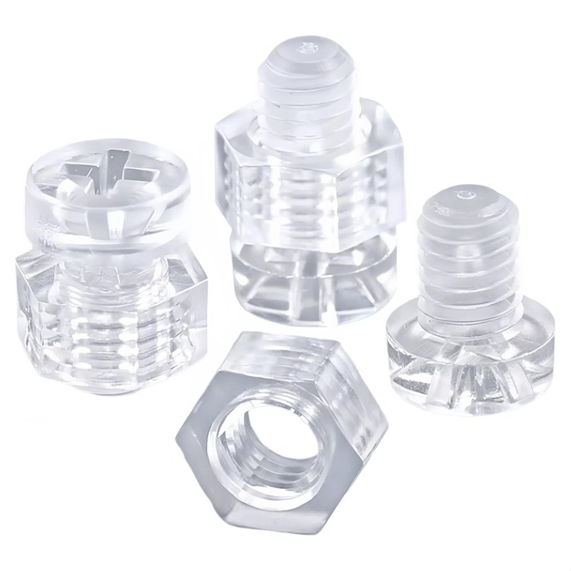 happinesspark PC (Polycarbonate) Acrylic Plastic Transparent Metric Phillips Pan Head