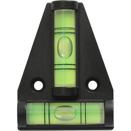 DIGIFLEX 2 Way Mini Black Spirit Level – Small T Shaped Bubble Levelling Tool for On-The-go Measuring – Spirit Levels for a Caravan Campervan Furniture Picture Frames Decking Camera Tripod Camping