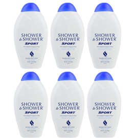 Shower To Shower Powder 13 Ounce Sport (6 Pack)