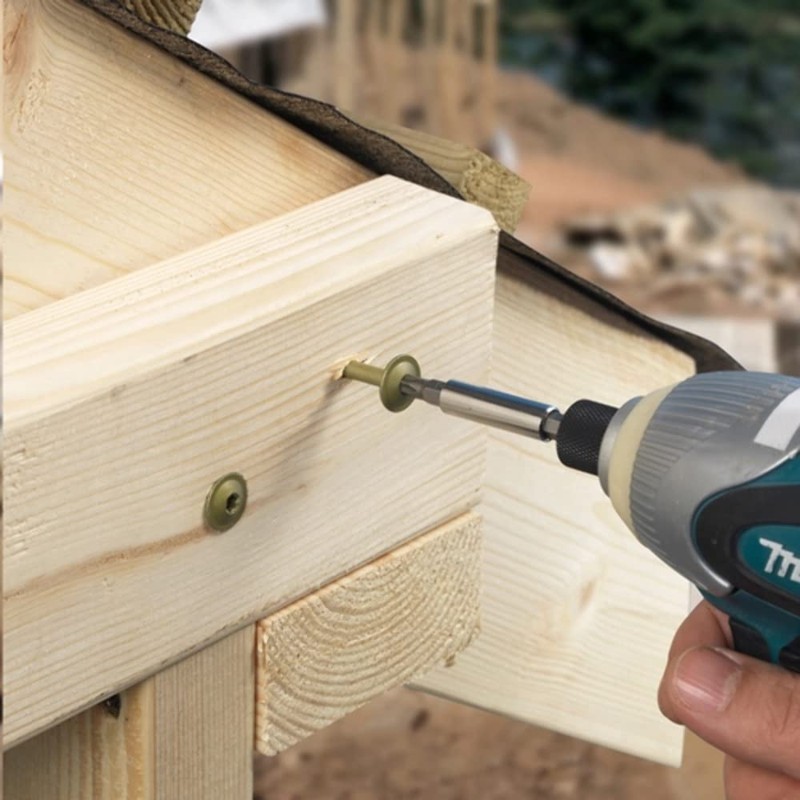 TIMCO Timber Screws – Wafer Head – Exterior Green –