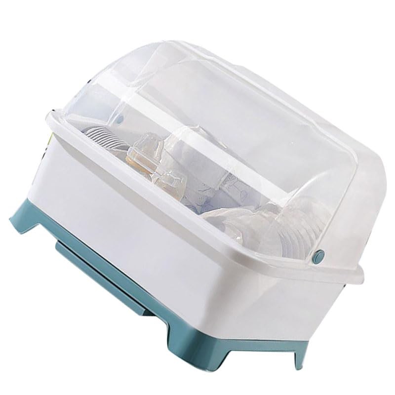 Covered Dish Drying Rack, Dust Proof Kitchen Storage Dish Drainer