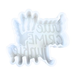 True Crime Junkie Car Freshie Silicone Mold 4 x 4.5 x 0.8” Murder Podcast Obsessed Fueled by Coffee Oven Safe Silicone 450 F Scented Aroma Beads Mama