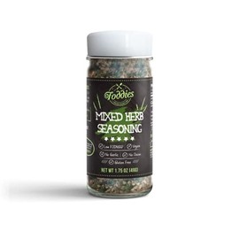 Foddies Mixed Herb Seasoning, Low FODMAP, Gluten Free, No Onion No Garlic, Vegan, Plant Based, IBS Friendly