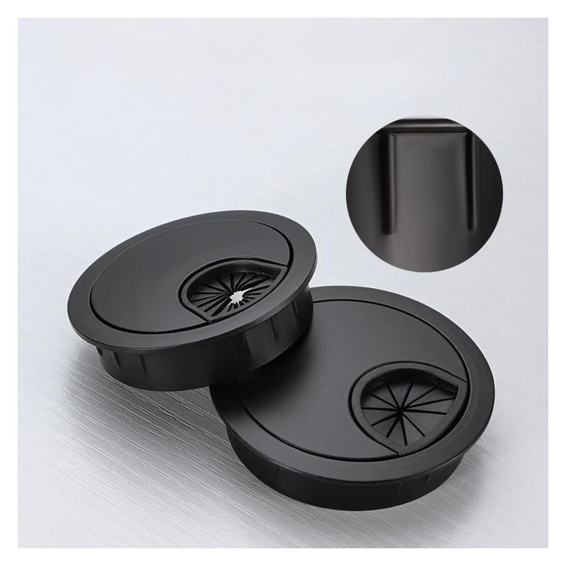 aoozleny Desk Grommet for Wire Organizer,PC Computer Desk Plastic Grommet