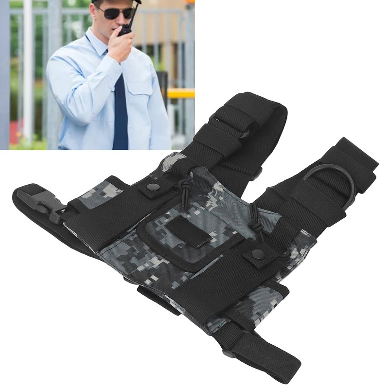 Radio Shoulder Holster Chest Harness Holder Vest Rig Radio Chest