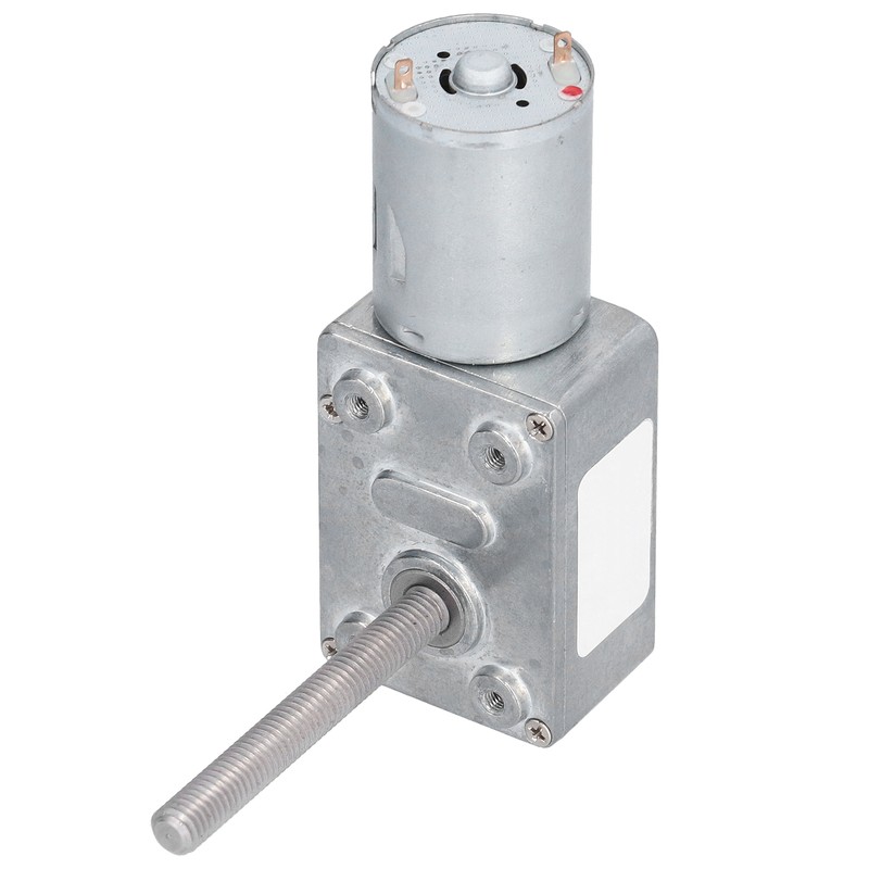 Gear Motor Speed Reduction Worm Self Locking M6 Thread 50mm