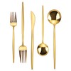 Gold Silverware Set, KassKa 40 Pieces Flatware Cutlery Set, Stainless