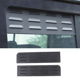 PIUGILH Car Rear Side Window Louvers Ventilation Panel Compatible with Land Rover Defender 2004-2018 110, Aluminum Alloy Exterior Decoration Trim Panel Cover,2Pcs