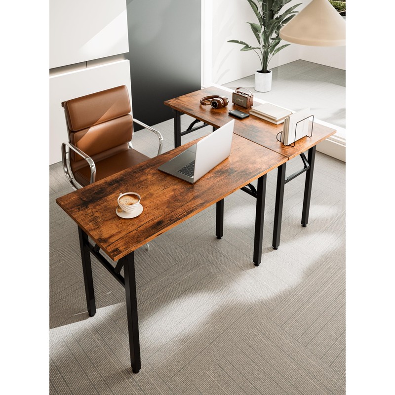 Frylr Small Folding Computer Desk – Portable 35.8 Inch Foldable