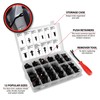 Performance Tool W5259 240Pc Bumper Retainer Clips Car Plastic Rivets