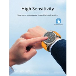 [3 Pack] Compatible for Garmin Fenix 8 51MM Modle Multisport Smartwatch Tempered Glass Screen Protector, 9H Hardness, Anti-Scratch, Anti-Fingerprint, Anti-Bubble Easy Installation.