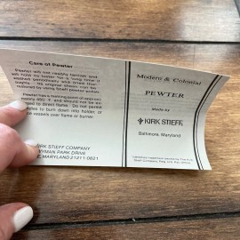 Stieff Kirk Stieff Pewter Handle Letter Opener 7 3/4" long