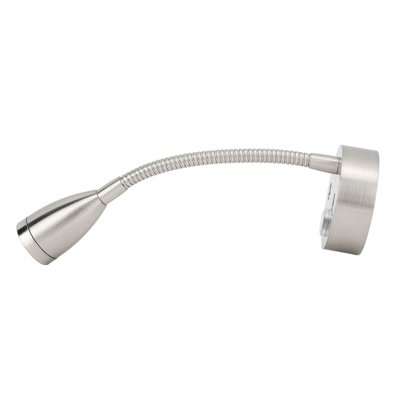 DC12‑24V LED RV Bedside Lamp High Brightness Aluminium Alloy Gooseneck