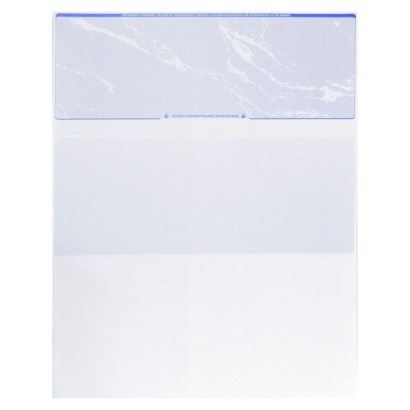 500 Sheets Computer Blank Check Paper - Blank Checks on