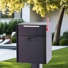 Post Mount Locking Mailbox with Code Lock - Large Capacity