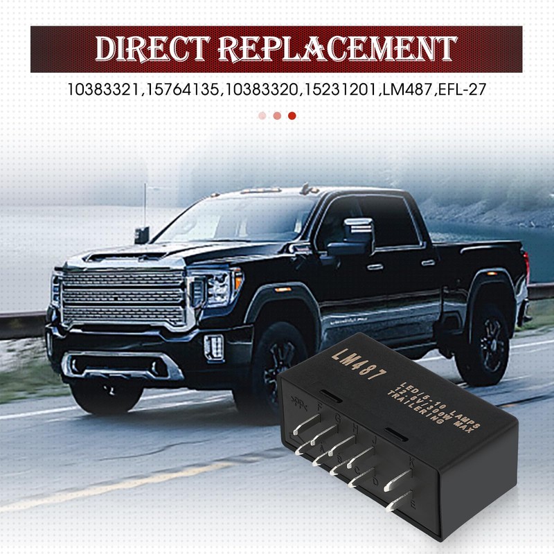 JWEELY LM487 Led Flasher Relay for Warning and Turn Signal