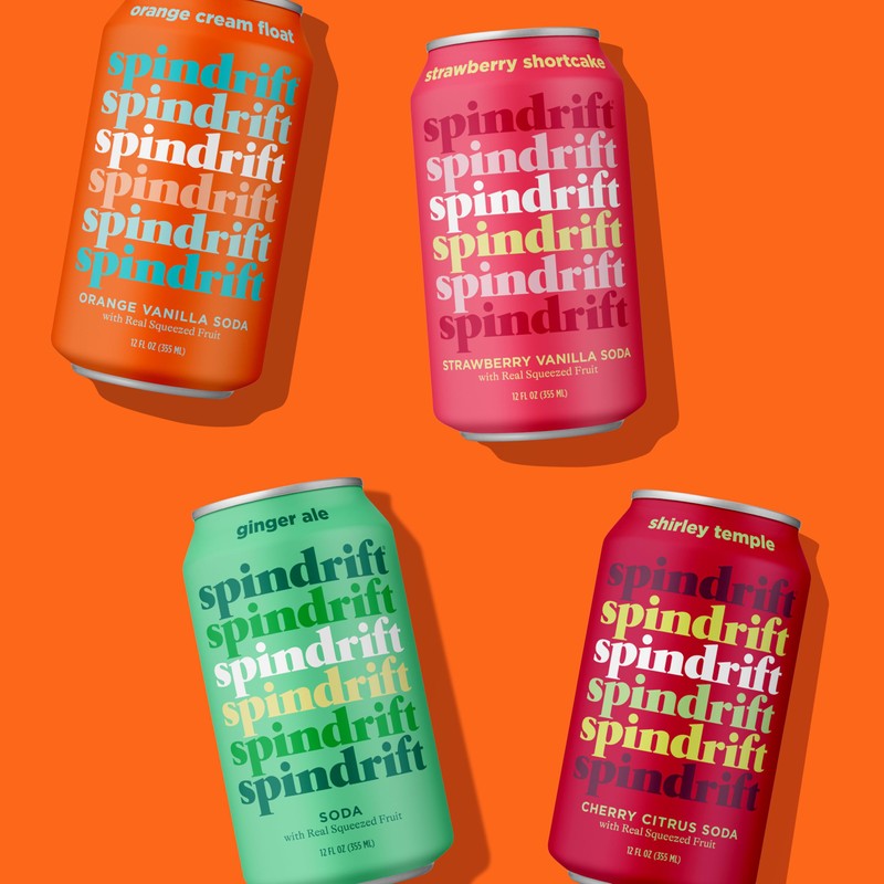 Spindrift Soda Variety Pack with Real Squeezed Fruit 12 Pack