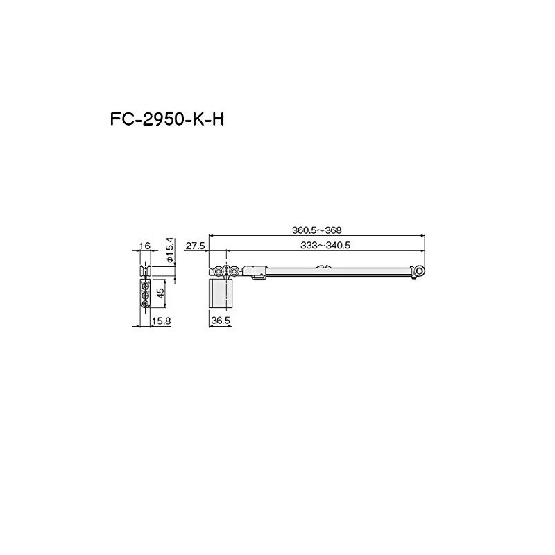 Soft Close Top Suspension Car [Atom FC-2950-K-H-TY Brown [FC-310, FC-610