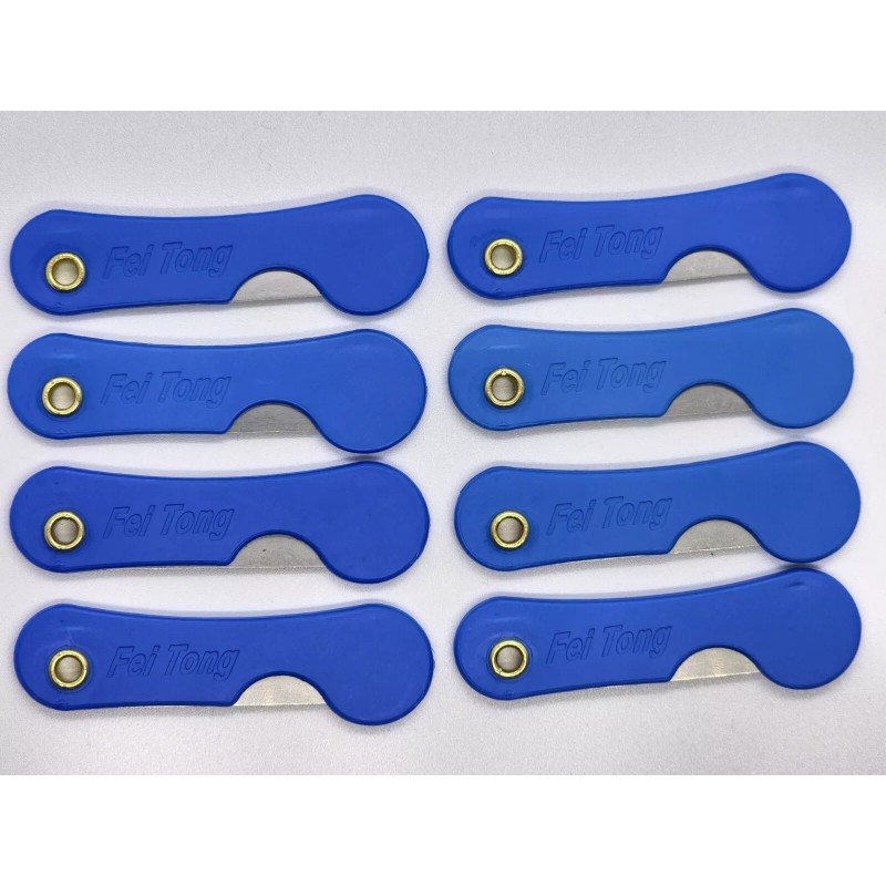 Knife 8 Slim Folding Razor Knife Blue for SERE Survival