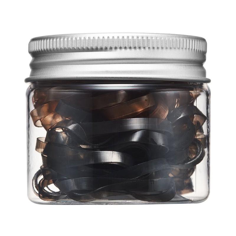 Fillimilli Hair Rubber Band (Black & Brown/Pastel) 140P - Black/Brown