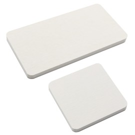 CENPEK 4pcs Quick Drying Soap Tray Anti Slip Water Absorbent Diatomite Coasters with Footrest for Bathroom and Kitche