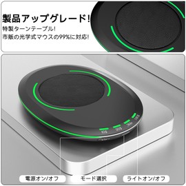 Giecy Ultra Thin Mouse Jiggler Undetectable Mouse Mover On/Off Switch with Random Interval Timer Physical Mouse Auto Move Mechanical Mouse Jiggler Driver Free, Keep Your PC Laptop Active, Work From