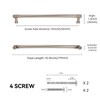 POVEFONK 6 Pack 10 inch Champagne Bronze Kitchen Cabinet Handles
