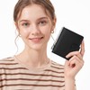 Mayski Small RFID Wallet for Women with Keychain Compact Credit