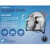 TPI Corporation CF-20 Commercial Workstation Floor Fan, 20" Diameter, 120