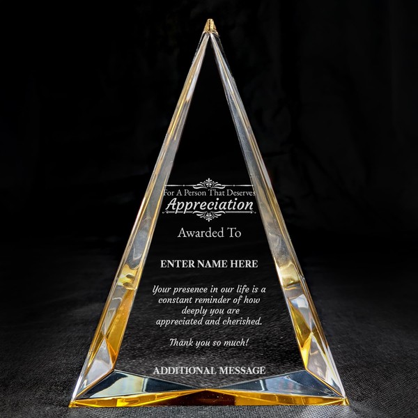 Classic Awards Personalized Laser Engraved Thank You Award - Laser
