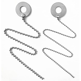 HYG Cymbal Sizzler Chain, Big Small 2pcs, Hiss, Sound Effect Adjustment Chain for Rides, Crashes, Chinas, Drum Kits, Jazz Drums (2108092309)