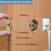 TPard 5-Inch Deadlatch Door Lock Replacement Latch with Square Interface