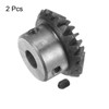 HARFINGTON 2pcs Bevel Gear 1M 20 Teeth 8mm Shaft Hole