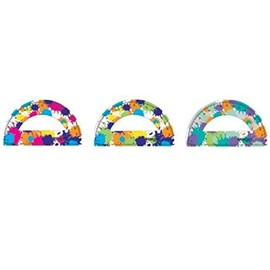 Westcott Splat! Soft Touch Protractor, 6-Inch, Assorted Colors, (14879)