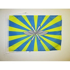 AZ FLAG RUSSIAN AIR FORCE FLAG 18'' x 12'' cords - RUSSIA MILITARY SMALL FLAGS 30 x 45cm - BANNER 18x12 in