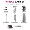 FineDine Cocktail Shaker Set - 7-Piece Cocktail Making Set w/