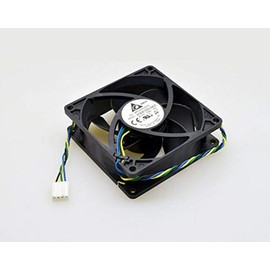 CAQL New Case PWM Fan for Delta AFB0812SH-PWM AFB0812SH-SM26 80mm x 80mm x 25mm 4500 RPM, 4-Pin Connector, DC12V 0.6A