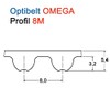 Optibelt HTD 1160-8M-12 Timing Belt for 9585-0085-00 or 9585-0161-01 Stiga