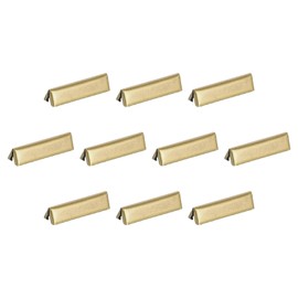 uxcell 32Pcs Pinch Crimp Ends, 25mm Cord End Clasps Ribbon Crimp Ends Leather End Crimp End Fastener Rope Clip for Tag Belt Cotton Webbing DIY Making, Bronze