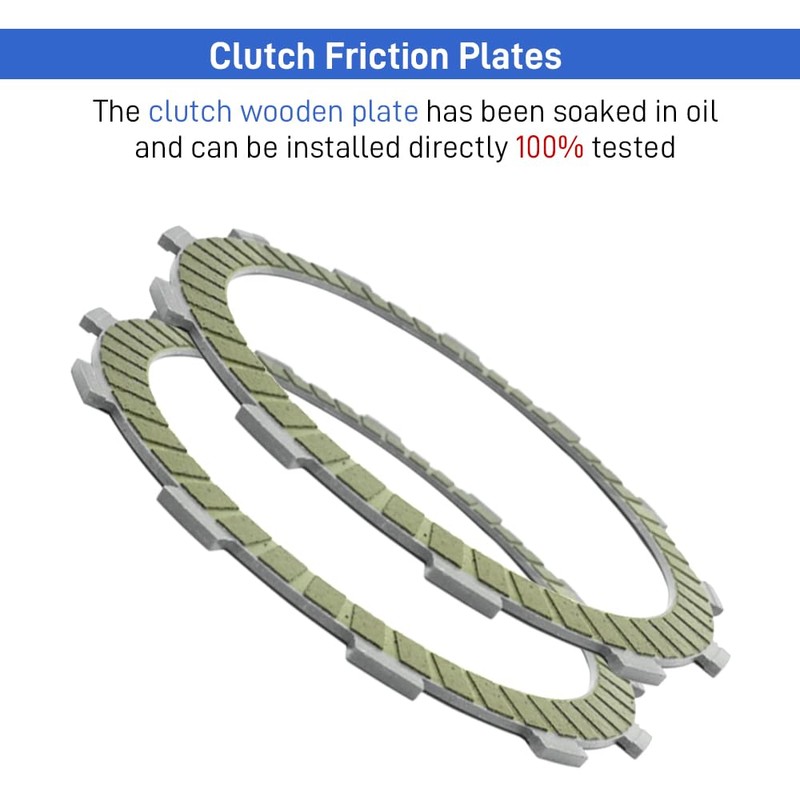 Clutch Kit & Friction Steel Plates Gasket Compatible with Suzuki