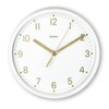 Hama Madeira Table Clock, Diameter 16 cm, Silent, White