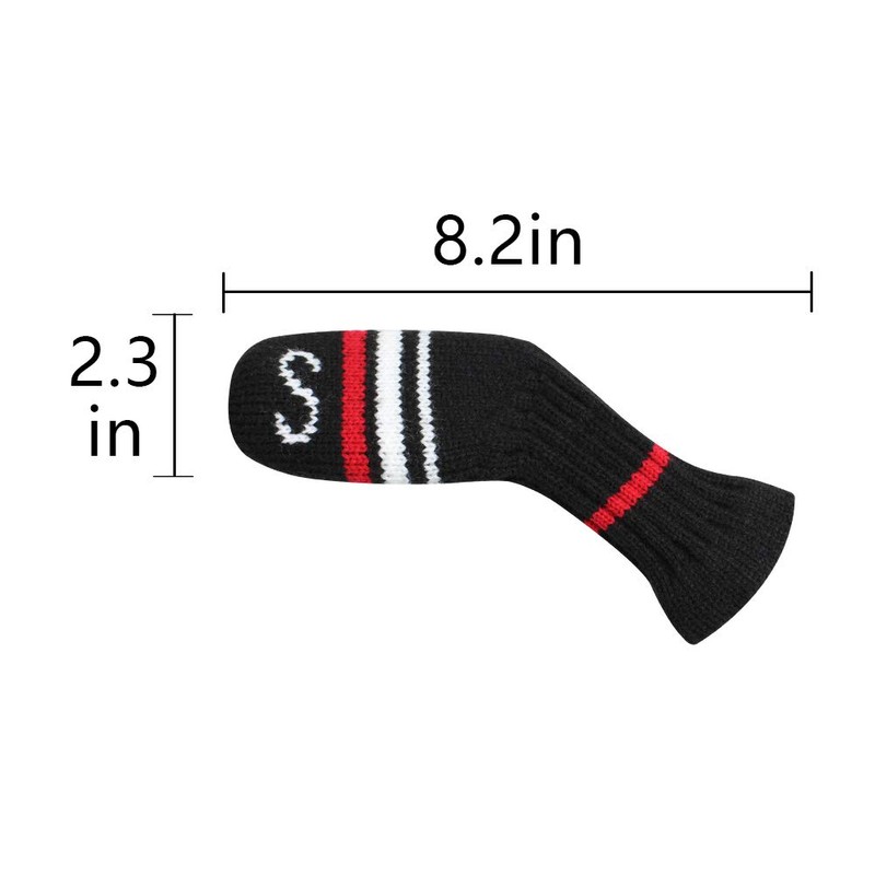 10 Pcs Golf Iron Covers Cuteness Knitted Socks Shape Washable
