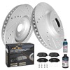 WEIZE Front Brakes Kit Ceramic Pads with hardware for Honda