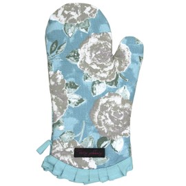 Ragged Rose Oven mitt, Cotton, Duckegg Blue, 34 x18 cm