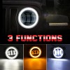 CHUSYYRAY Pair 4" Inch Round Front Bumper Fog Lights For