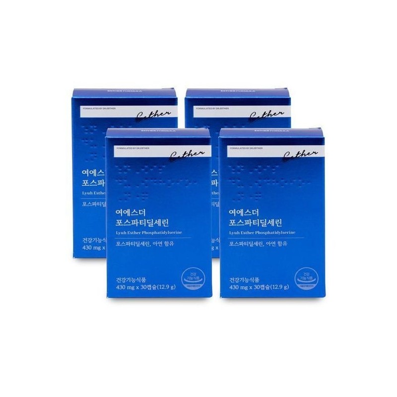 에스더포뮬러 [하프클럽]에스더포뮬러 여에스더 포스파티딜세린 430mg x 30캡슐 X 4박스 I