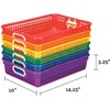 Really Good Stuff 6PK Plastic Desktop Paper Storage Basket for