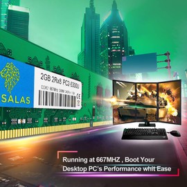 Rasalas DDR2 8GB PC2-6400 Kit (4x2GB) DDR2-800 UDIMM 2GB RAM 2RX8 1.8V CL6 Non-ECC Unbuffered Desktop RAM